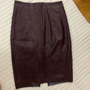 Express pleather pencil skirt